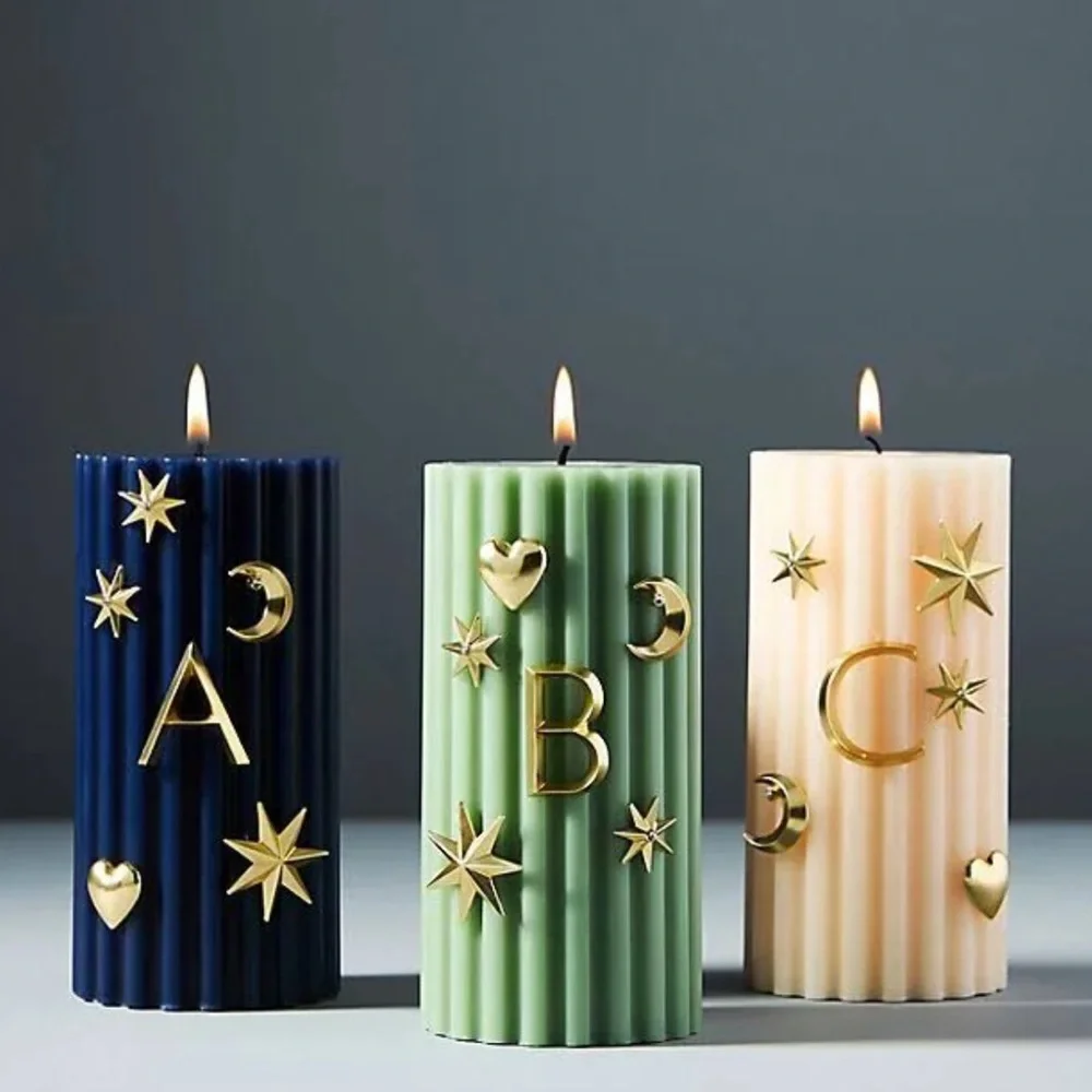 Anthropologie Monogram Candle Charms | L_3